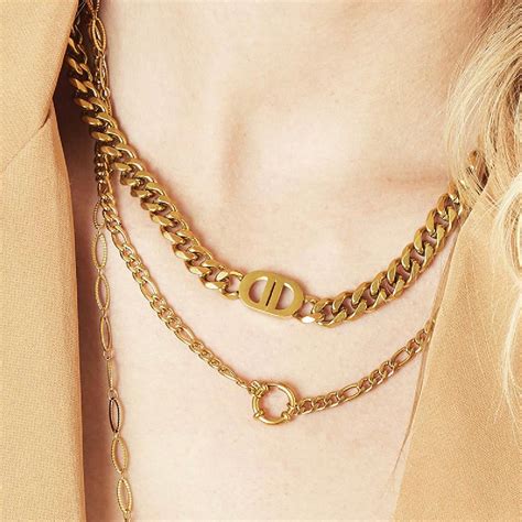 Ketting Christian Dior goud in anders 